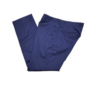 Zanella Platinum Loro Piana Mooving Flat Front Wool Trouser Dress Pant Sz 36x29